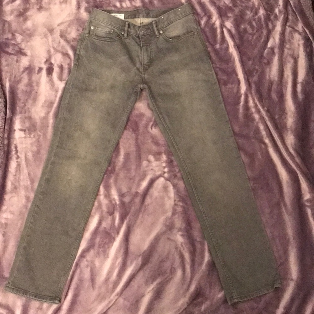 Banana Republic grey wash straight fit jeans